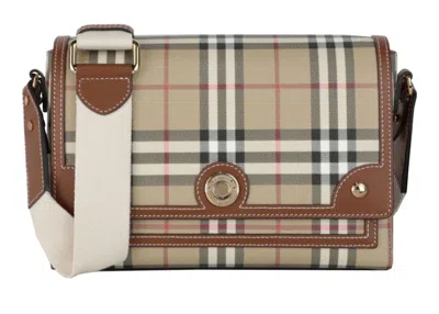 Pre-owned Burberry Women's  Note Bag Crossbody In Briar Brown