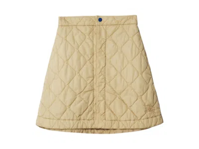 Pre-owned Burberry Women's  Quilted Skirt In Soap Uk