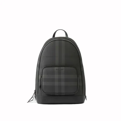 Pre-owned Burberry Women's  Rocco Backpack In Charcoal In Gray