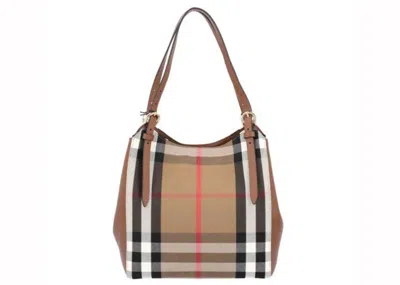 Pre-owned Burberry Women's  Sm Canterby Handbag In Beige/brown