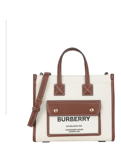 Pre-owned Burberry Women's  Small Freya Tote In Camel