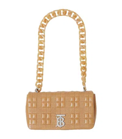 Pre-owned Burberry Women's  Small Lola Quilted Leather Shoulder Bag In Nude