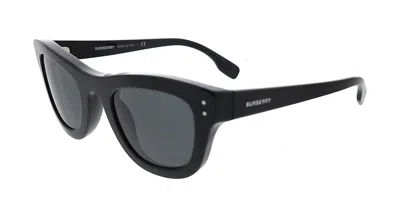 Pre-owned Burberry Women's  Square Sunglasses In Navy Blue Check (0be4352 394787)