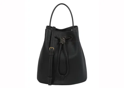 Pre-owned Burberry Women's  Tb Logo Bucket Bag In Black