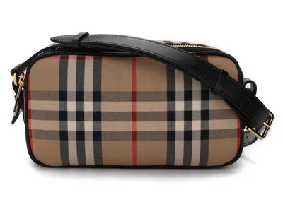 Pre-owned Burberry Women's  Vintage Check Belt Bag In Beige