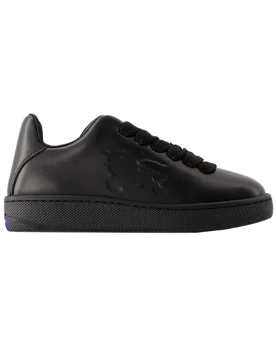 BURBERRY BURBERRY WOMEN'S CALFSKIN LEATHER LF BOX SNEAKER (AUTHENTIC PRE-LOVED)