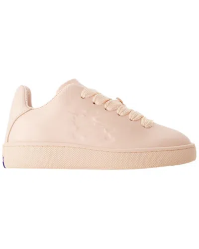 BURBERRY BURBERRY WOMEN'S CALFSKIN LEATHER LF BOX SNEAKER (AUTHENTIC PRE-LOVED)