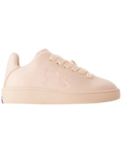 BURBERRY BURBERRY WOMEN'S CALFSKIN LEATHER LF BOX SNEAKER (AUTHENTIC PRE-LOVED)