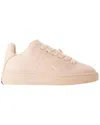 Burberry Women's Calfskin Leather Lf Box Sneaker (authentic Pre-loved) In Pink