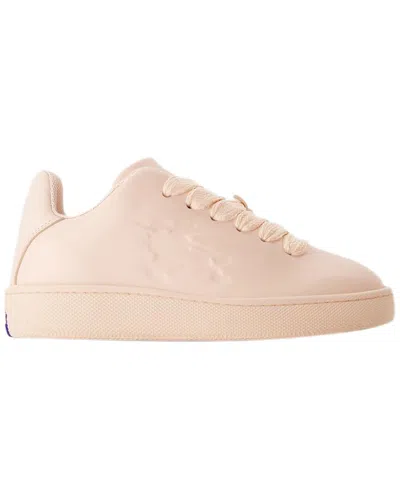 BURBERRY BURBERRY WOMEN'S CALFSKIN LEATHER LF BOX SNEAKER (AUTHENTIC PRE-LOVED)