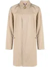 Burberry Camden Organic Cotton-gabardine Coat In Beige