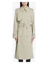Burberry Trench Coat With Belted Waist And Epaulettes