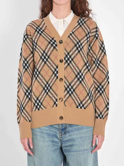 BURBERRY BURBERRY WOMEN CARDIGAN CHECK