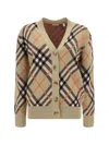 Burberry Embroidered Cashmere Cardigan In Multicolor