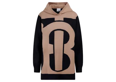 Pre-owned Burberry Women's Cashmere Blend Sweatshirt In Black