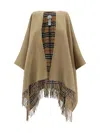 Burberry Cape In Multicolor