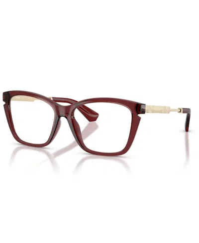Burberry Women's Cat Eye Eyeglasses, Be2427u In Burgundy