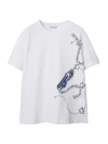 BURBERRY WOMEN'S CHAIN-PRINT COTTON T-SHIRT