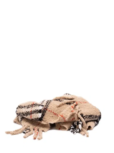 BURBERRY BURBERRY WOMEN `CHCK BOUCLE` SCARF