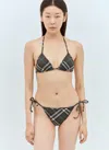 Burberry Women Check Bikini Top In Multi
