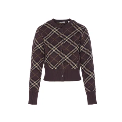 BURBERRY BURBERRY WOMEN CHECK CARDIGAN