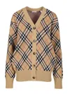 Burberry Women Check Cardigan In Multi