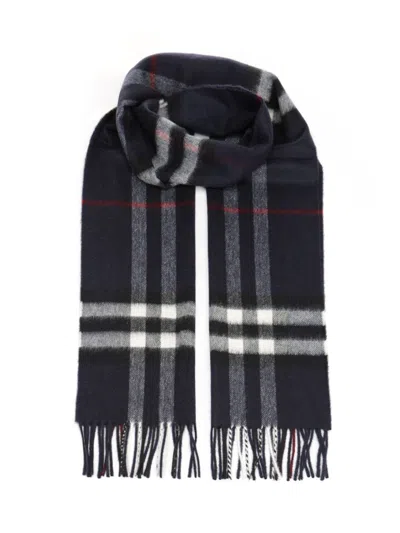 Burberry Women Check Cashmere Scarf In Burgundy