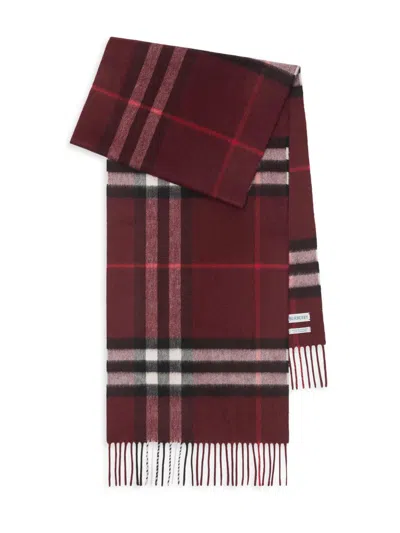 BURBERRY WOMEN'S CHECK CASHMERE SCARF
