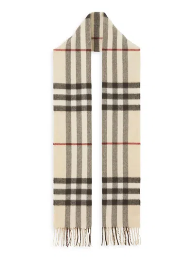 Burberry Women's Check Cashmere Scarf In Pink