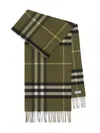 Burberry Women's Check Cashmere Scarf In Green