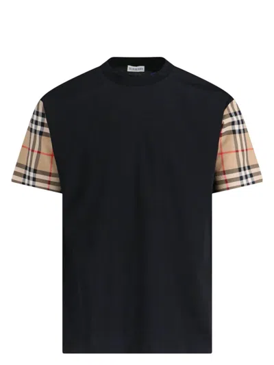 BURBERRY WOMEN'S CHECK COTTON T-SHIRT