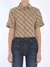 Burberry Checked Cropped Shirt