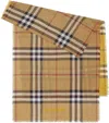 Burberry Women's Check Cashmere Scarf In Archive Beige