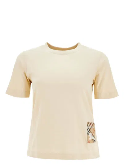 BURBERRY WOMEN'S CHECK LABEL T-SHIRT