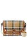 Burberry Medium Note Coated Canvas Crossbody Bag In Nude & Neutrals