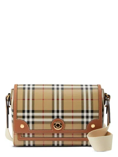 BURBERRY WOMEN'S CHECK MEDIUM NOTE BAG