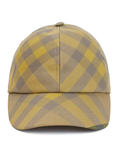 BURBERRY WOMEN'S CHECK-PATTERN BASEBALL CAP