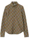 Burberry Shrunken Check Button-down Shirt In Multi
