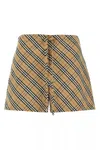 Burberry Check Bermuda And Short Multicolor In Multicolor