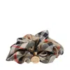 Burberry Checkered Pattern Elastic Hair Accessories Set In Multi