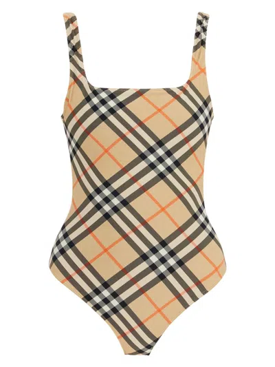 BURBERRY WOMEN'S CHECK SWIMSUIT