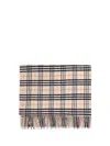 Burberry Women Check Wool Blanket In Neutral