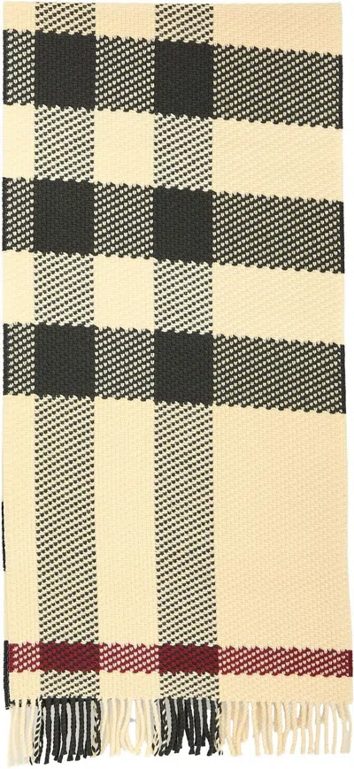 BURBERRY WOMEN'S CHECK WOOL SCARF