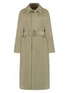 Burberry Checked Reversible Trench-coat In Beige
