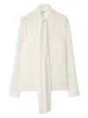 Burberry Silk Blouse In A1458 White