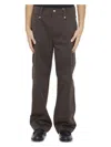 Burberry Chocolate Cotton Wide-leg Pant