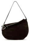 Burberry Small Knight Leather Shoulder Bag In Brown