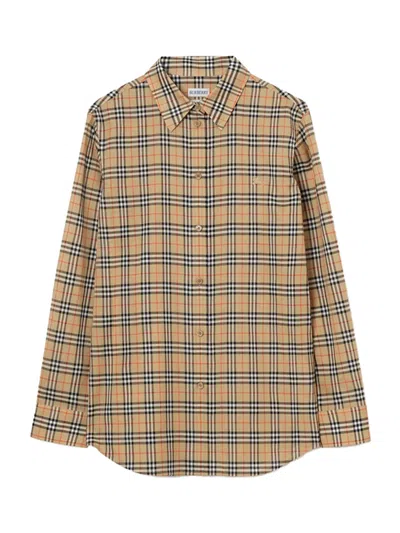 Burberry Classic-fit Check Cotton Shirt In Animal Print