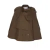 Burberry Women Cotton Check Cape In Brown