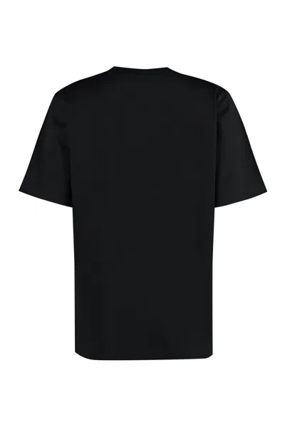 Burberry Women's Cotton Crew-neck T-shirt In Black